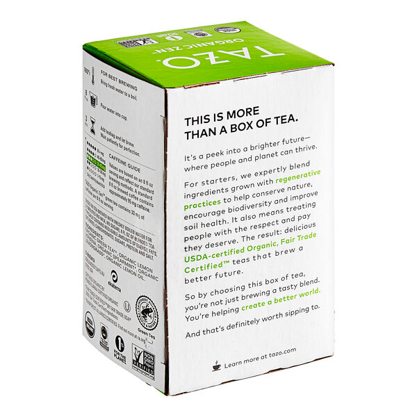 Tazo Organic Zen Green Tea Bags - 16/Box