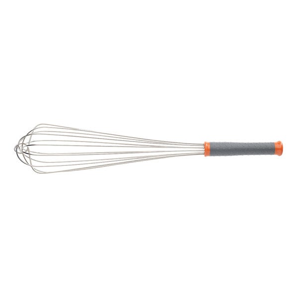 Mercer Culinary Hell's Tools® 18" Stainless Steel French Whip / Whisk with Orange Color-Coded Nylon Handle M35214