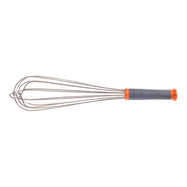 Mercer Culinary Hell's Tools® 14" Stainless Steel French Whip / Whisk with Orange Color-Coded Nylon Handle M35212