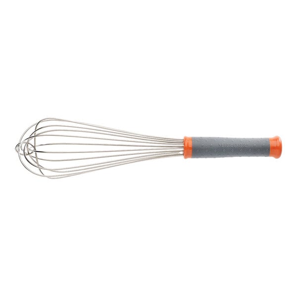 Mercer Culinary Hell's Tools® 12" Stainless Steel French Whip / Whisk with Orange Color-Coded Nylon Handle M35211