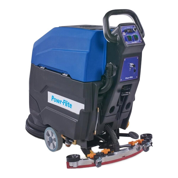 Powr-Flite PS530-W22-UC 20" Cordless Self-Propelled Walk-Behind Disc Floor Scrubber - 14.5 Gallon