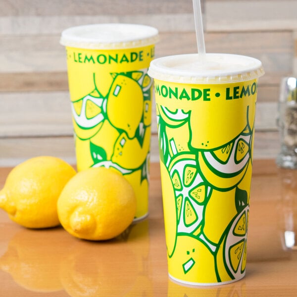 24 oz. Tall Paper Lemonade Cup - 1,000/Case