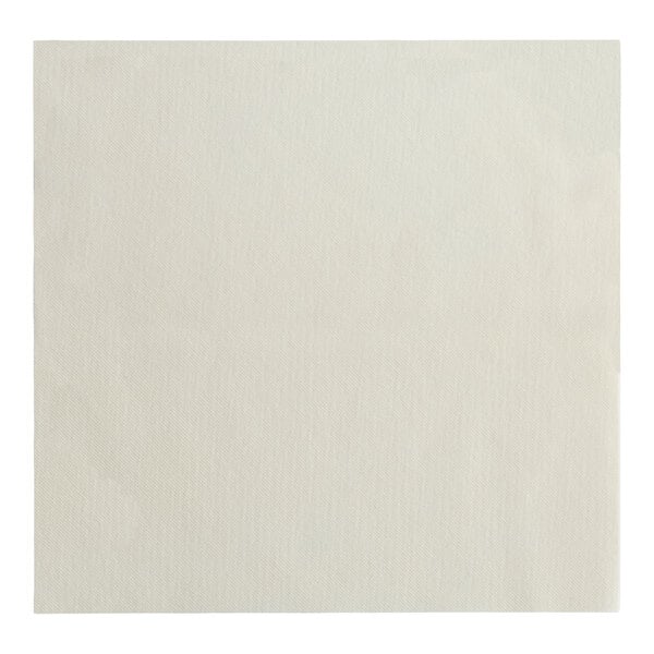 A cream-colored, linen-feel flat-packed paper napkin.