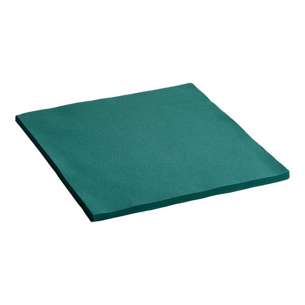 Choice 16" x 16" Hunter Green Airlaid Linen-Feel Flat-Packed Paper Napkin - 500/Case