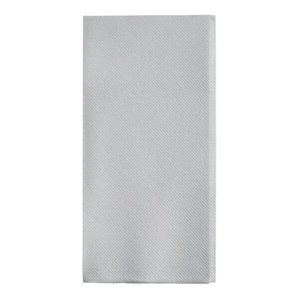 A gray airlaid linen-feel guest towel folded in a 1/6 style.