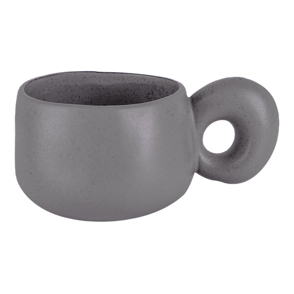10 Strawberry Street Ginza 8 oz. Charcoal Stoneware Cup - 48/Case