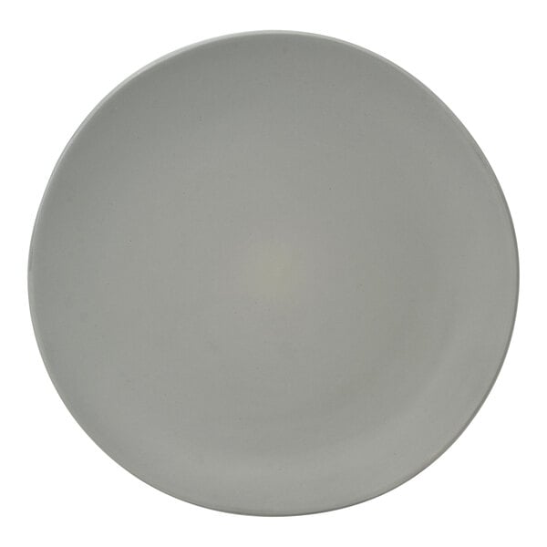 10 Strawberry Street Matte Wave 12 3/4" Round Taupe Stoneware Charger Plate - 12/Case