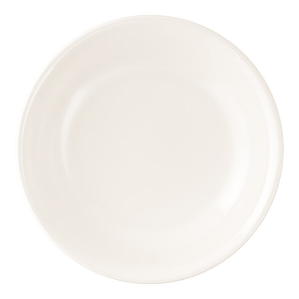 10 Strawberry Street Crism Coupe 6 1/2" Round White Porcelain Coupe Plate - 24/Case