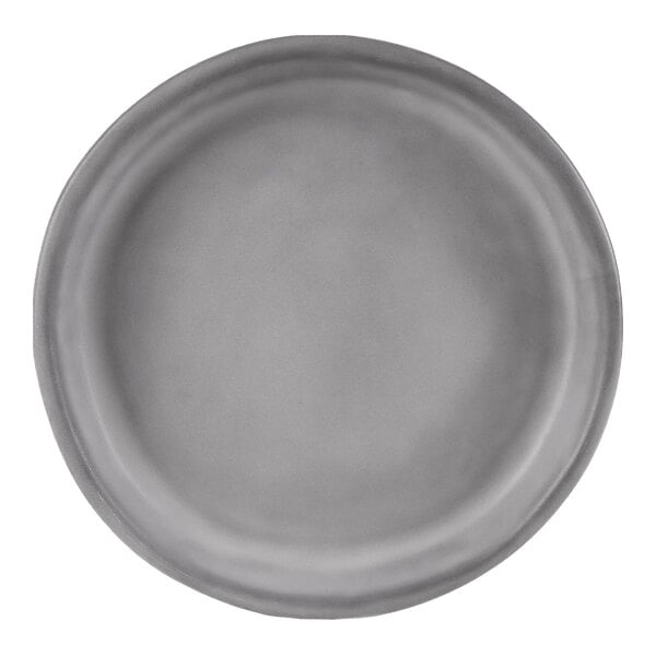 10 Strawberry Street Ginza 8" Round Charcoal Stoneware Salad Plate - 30/Case