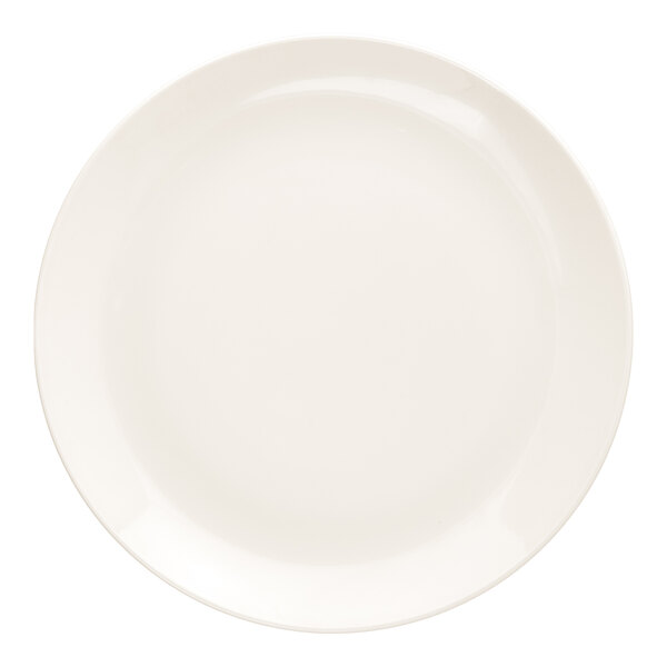 10 Strawberry Street Crism Coupe 11" Round White Porcelain Coupe Charger Plate - 12/Case