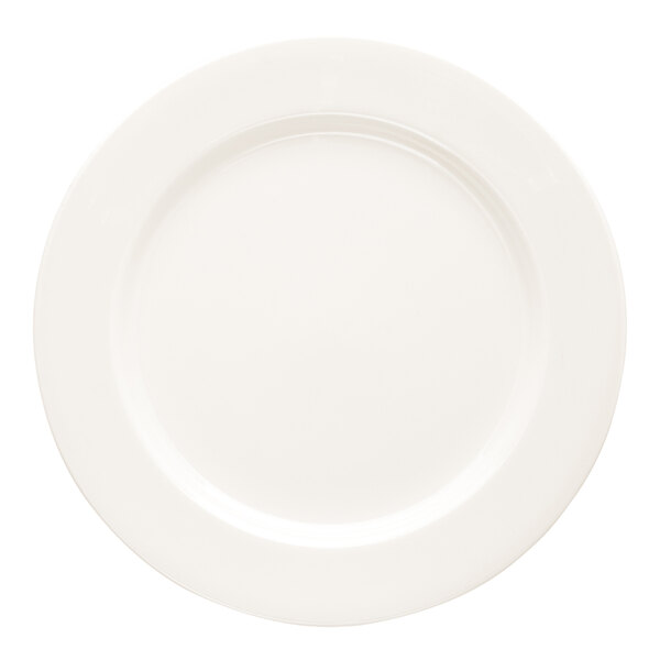 10 Strawberry Street Crism 11" Round White Porcelain Dinner Plate - 12/Case