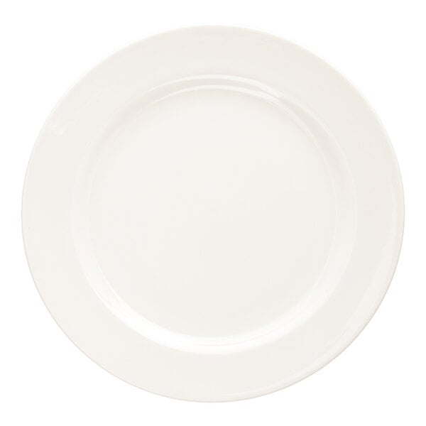 10 Strawberry Street Crism 9 1/4" Round White Porcelain Luncheon Plate - 24/Case