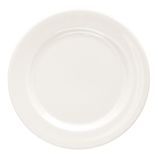 10 Strawberry Street Crism 5 7/8" Round White Porcelain Saucer - 24/Case