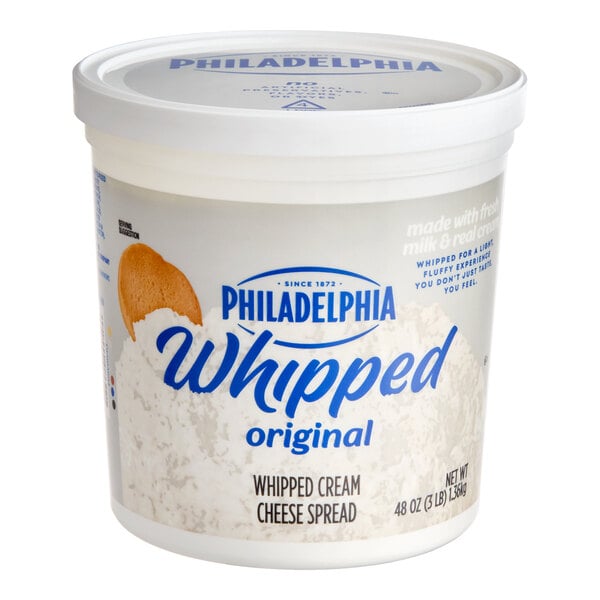 Philadelphia Original Whipped Cream Cheese Spread 3 lb. - 6/Case