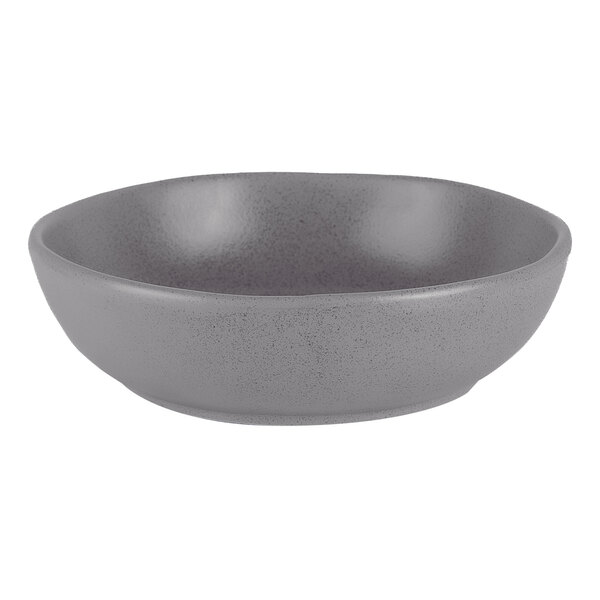 10 Strawberry Street Ginza 16 oz. Round Charcoal Stoneware Bowl - 24/Case