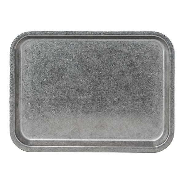 10 Strawberry Street Moab 7" x 10" Rectangular Stainless Steel Platter - 48/Case
