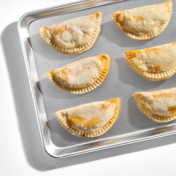 Rico Foods Beef and Cheese Flour Shell Empanada 4 oz. - 24/Case