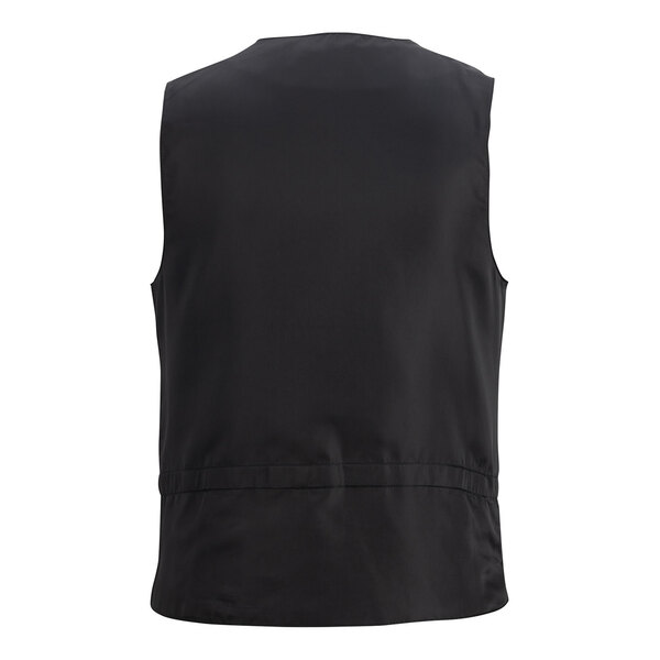 Edwards 7394 Women's Customizable Silver Brocade Diamond Pattern Server Vest - Extra Large