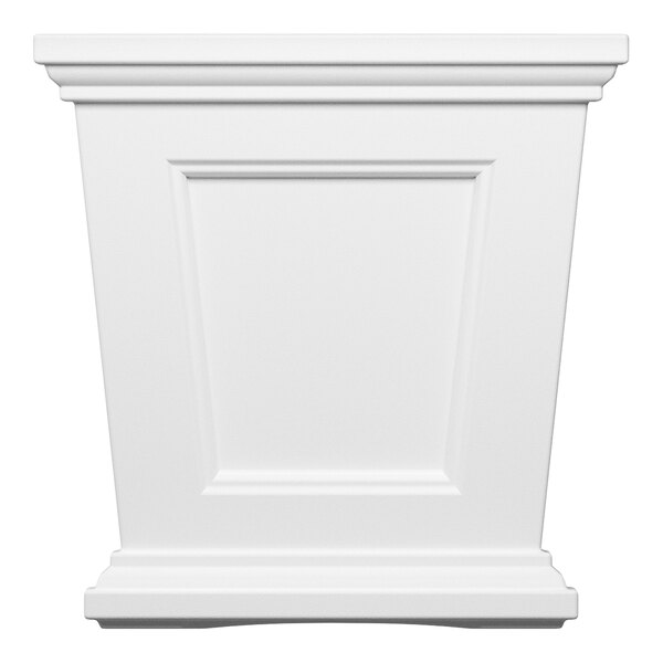 Mayne Fairfield 16" x 16" x 16" Square White Polyethylene Planter
