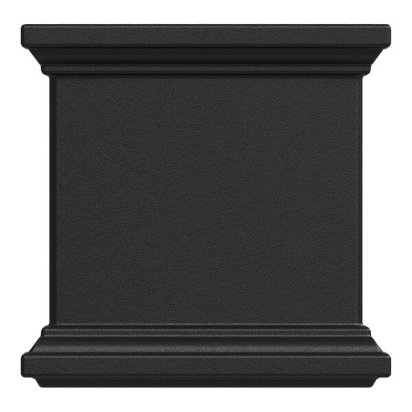 Mayne Fairfield 11" x 24" x 10 13/16" Rectangular Black Polyethylene Window Box