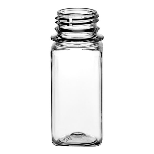 Captiva Containers 2 oz. Customizable Clear Square PET Short Energy Bottle - 650/Case