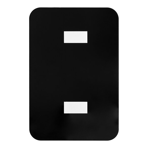 A rectangular black and white sign indicating that employees must wash their hands.