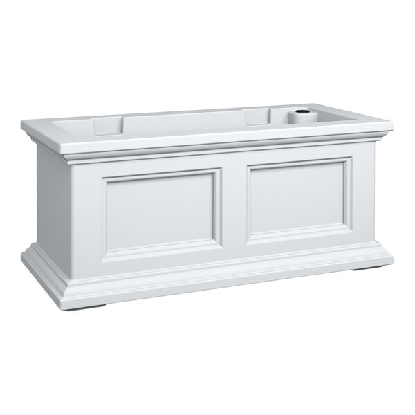 Mayne Fairfield 11" x 24" x 10 13/16" Rectangular White Polyethylene Window Box