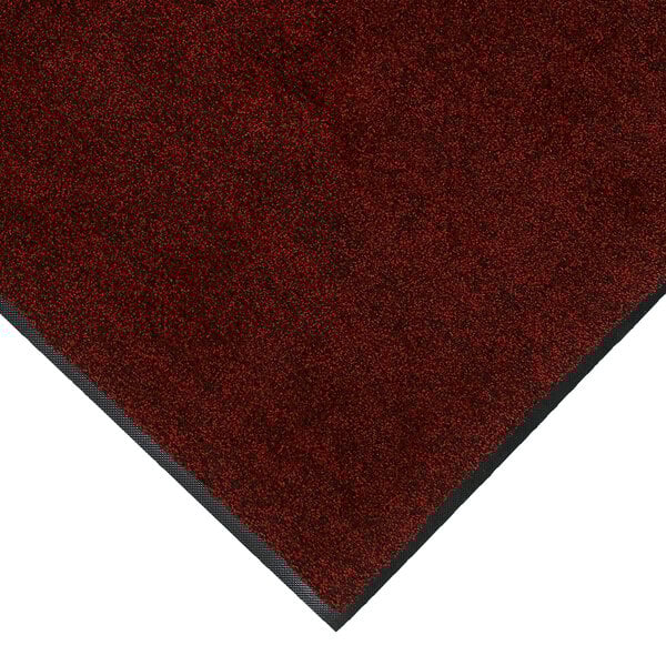 M+A Matting Classic Plush 1807635090 3' x 5' Red Pepper Mat with Universal Cleated Backing - 3/8" Thick