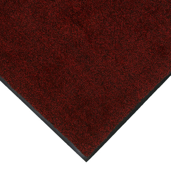 M+A Matting Classic Plush 1807646090 4' x 6' Red Pepper Mat with Universal Cleated Backing - 3/8" Thick
