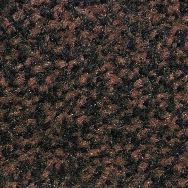 M+A Matting Classic Plush 1804823090 2' x 3' Brown / Black Mat with Universal Cleated Backing - 3/8" Thick