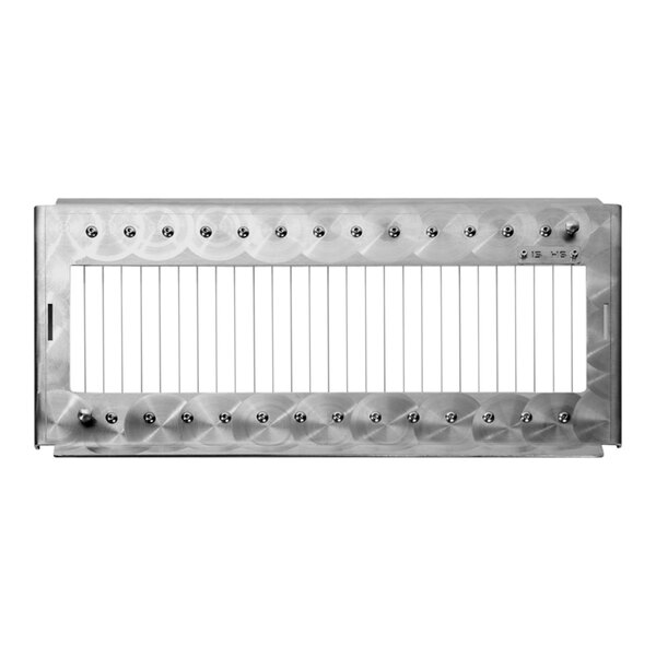 A rectangular metal cutting frame with evenly spaced wires, designed for use with LIRA/M and LIRA/E110V machines.