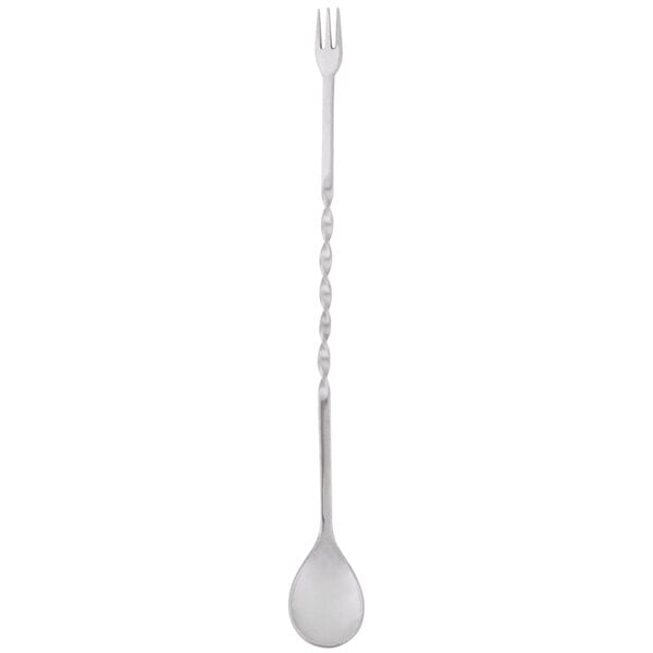 Tablecraft 12" Bar Mixing Spoon with Fork H503K - 6/Case