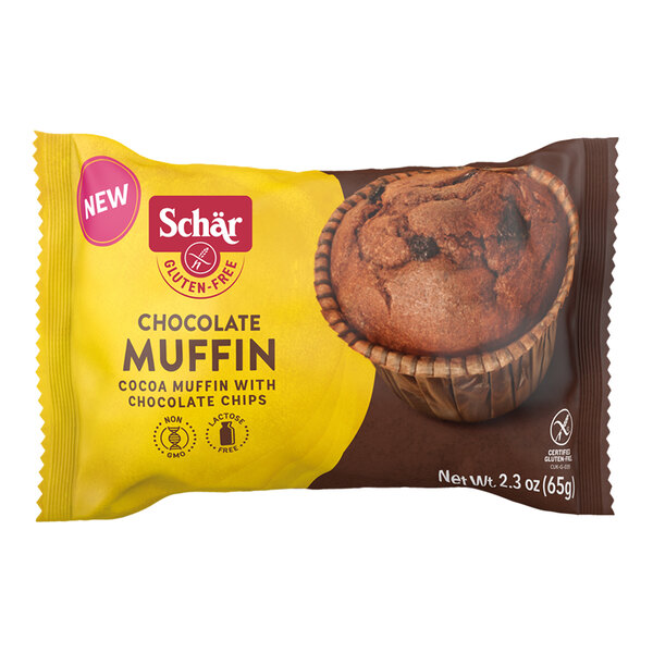 Schar Gluten-Free Individually Wrapped Chocolate Muffin 2.3 oz. - 15/Case