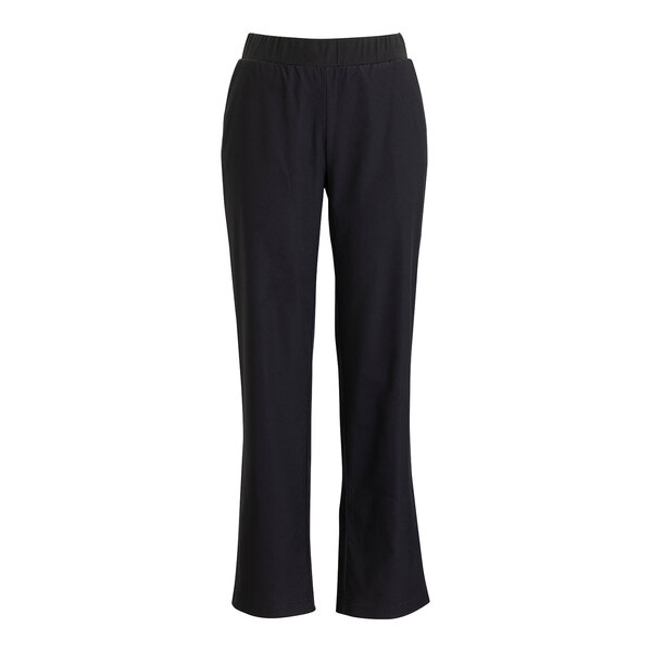 Edwards 8862 Women's Black Flex Fit Service / Housekeeping Pants with Elastic Waist - Polyester - 4X
