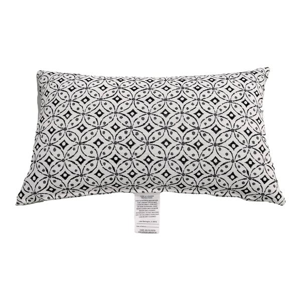 Outdoor Interiors Kimberly Ann Design Collection 12" x 20" Harmony Black Lumbar Pillow - 2/Case