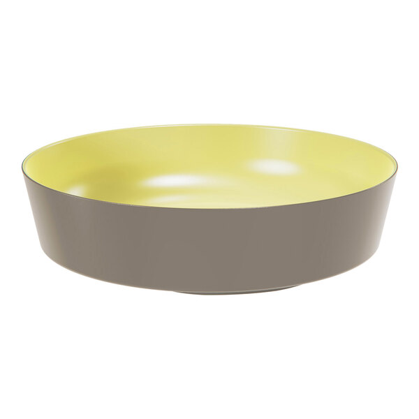 Dalebrook Mayfair from Global Tableware Collective 80 oz. Yellow Round Melamine Bowl - 6/Case