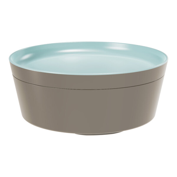 Dalebrook Mayfair from Global Tableware Collective 8 1/4'' Blue Round Melamine Plate / Bento Box Lid - 12/Case