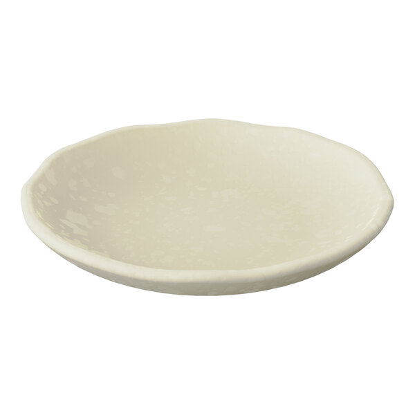 Dalebrook Mineral from Global Tableware Collective 8 1/8'' Parchment Paper Crackle Melamine Plate - 12/Case