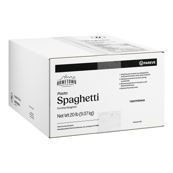 Hometown Provisions Spaghetti Pasta 10 lb. - 2/Case