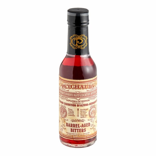 Peychaud's Barrel-Aged Aromatic Cocktail Bitters 5 fl. oz. - 12/Case
