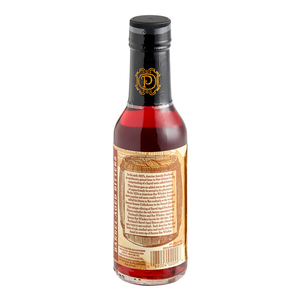 Peychaud's Barrel-Aged Aromatic Cocktail Bitters 5 fl. oz. - 12/Case