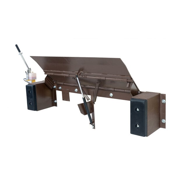 Vestil Edge-O-Dock 36 5/8" x 72" Hand Pump Steel Dock Leveler PP-2572-36 - 25,000 lb. Capacity