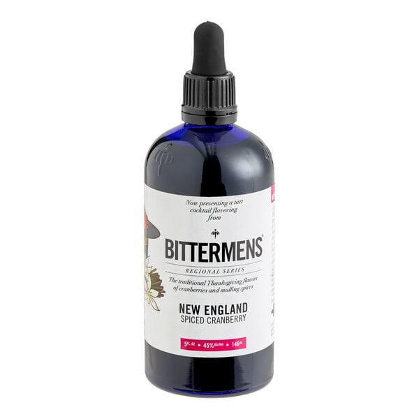 Bittermens New England Spiced Cranberry Bitters 5 fl. oz. - 12/Case
