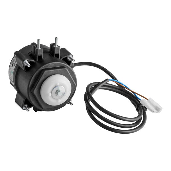 A condenser fan motor with attached wiring, designed for Avantco Ice EMC-H-530-A, EMC-F-530-A, and EMC-F-422-A models.