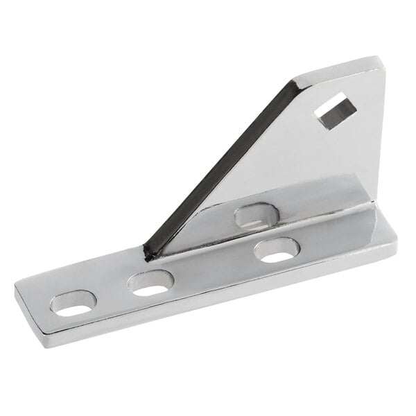 A metal bottom right hinge with multiple mounting holes, designed for Avantco UDD and UBB series equipment.