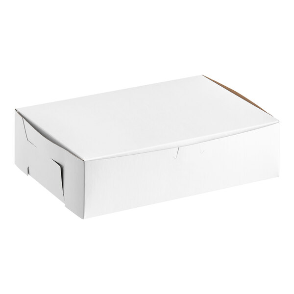 Southern Champion 11" x 7 1/4" x 3" White Bakery Box - 250/Case