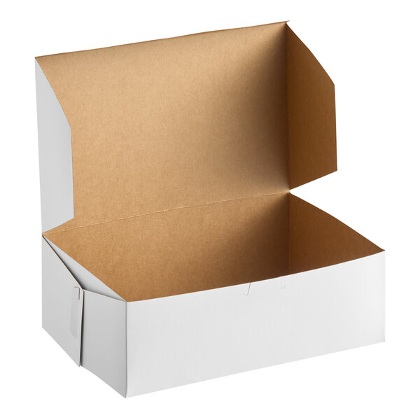 Southern Champion 10 3/4" x 6 3/4" x 3 5/8" White Donut / Bakery Box - 250/Case