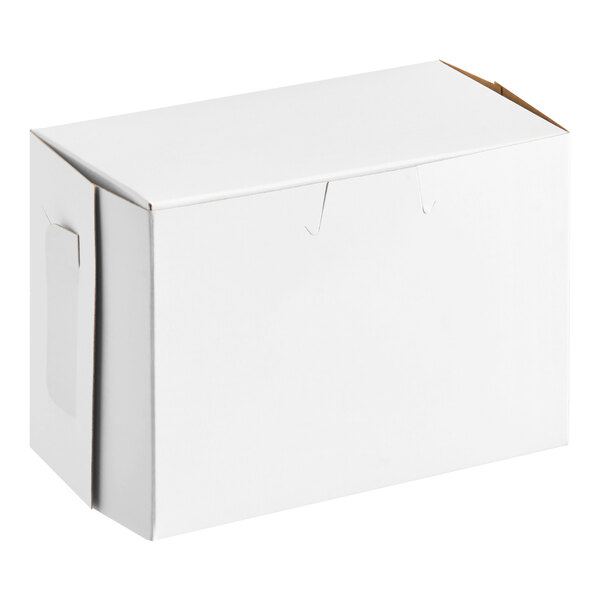 Southern Champion 5 1/2" x 2 3/4" x 4" White Bakery Box - 250/Case