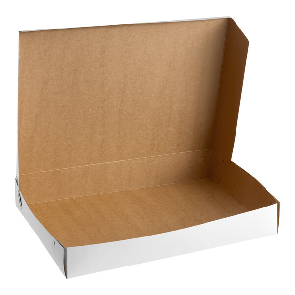 Southern Champion 16" x 11 1/2" x 2 1/2" White Donut / Bakery Box - 100/Case