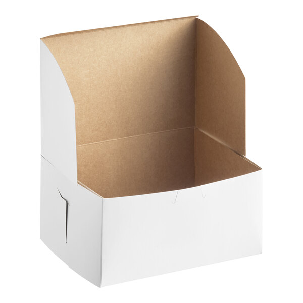 Southern Champion 8" x 5 1/2" x 4" White Bakery Box - 250/Case
